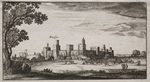 Castello di Windsor da sud-est, 1600s
