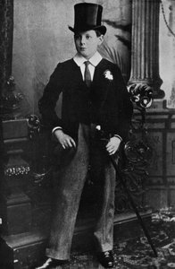 Winston Churchill come studente di Harrow nel 1889, 1945