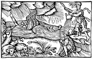 Strega che solleva una tempesta, 1562