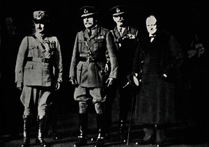 Con il generale Diaz e il maresciallo Haig, 1919, 1945 da Unbekannt