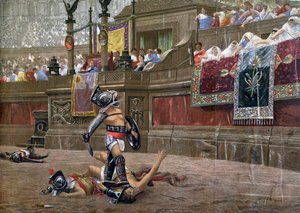 Con un pollice girato, Pollice Verso, 1872 da Unbekannt