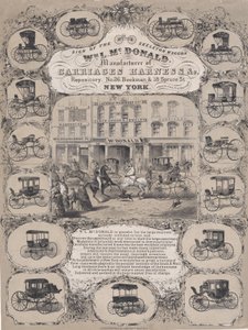 Wm. L. McDonald, produttori di finimenti per carrozze & Co. Repository, No. 26 Beekman & 1..., 1852-86 da Unbekannt