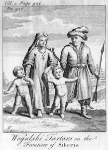 Tartari Wogulski ai confini della Siberia, c1740 da Unbekannt