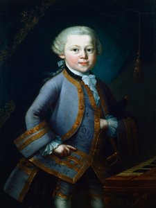 Wolfgang Amadeus Mozart, compositore austriaco da Unbekannt