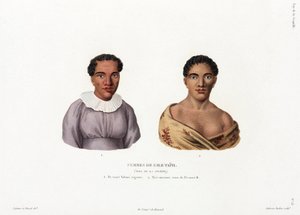 Donne di Tahiti nelle Isole della Società da Unbekannt