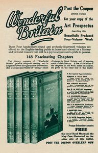 Pubblicità del libro Wonderful Britain da Unbekannt