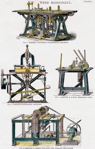Macchinari per il legno, XIX secolo da Unbekannt