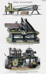 Macchinari in legno, XIX secolo