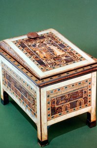 Baule di legno dalla tomba di Tutankhamon, XIV secolo a.C. da Unbekannt