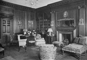 Lavori in legno da una vecchia stanza inglese nella biblioteca, casa di Miss Anne Morgan, New York City, 1924 da Unbekannt