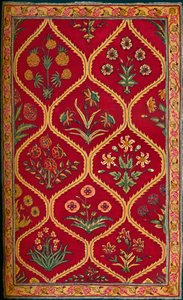 Tappeto di lana. Fabbrica Reale Indiana di Lahore, XVII secolo, 1903