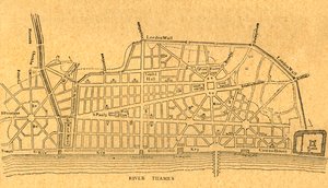 Piano di Wren per la ricostruzione di Londra, 1897 da Unbekannt