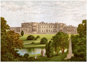 Wynyard Park, County Durham, casa del Marchese di Londonderry, c1880 da Unbekannt