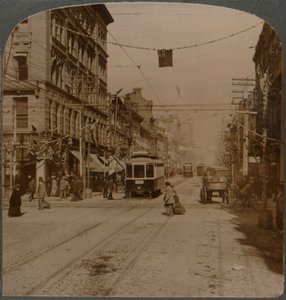 Yonge St., vista a nord da King St., il centro affollato di Toronto, Canada, 1904 da Unbekannt
