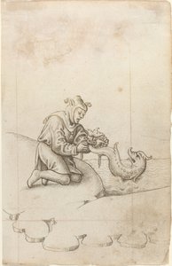 Stai legando un delfino per la coda [fol. 17 recto], c. 1512-1515 da Unbekannt