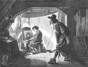 Giovane Rubens sorpreso dal suo maestro, Van Oort, 1875