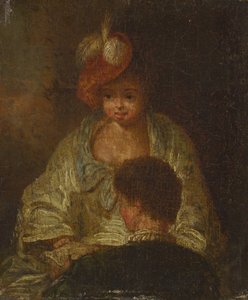 Giovane donna e uomo, XVIII secolo da Unbekannt