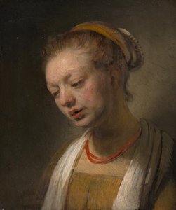 Giovane donna con una collana rossa, ca. 1645 da Unbekannt