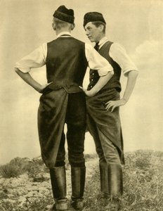 Giovani in costume tradizionale, Burgenland, Austria da Unbekannt