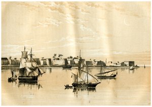 Zanzibar dal mare, 1883 da Unbekannt