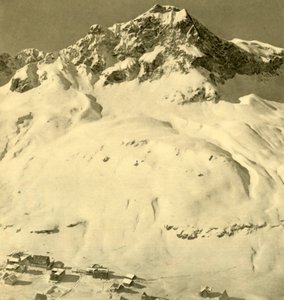 Zürs e il picco Hasenfluh, Vorarlberg, Austria, c. 1935 da Unbekannt