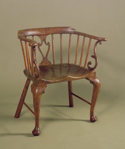 Sedia Windsor in tasso e olmo, c.1760