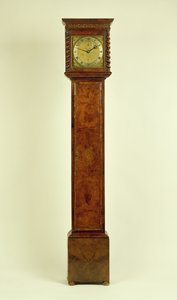 Orologio a pendolo in noce di Carlo II, di Charles Gretton (fl.1672-1733)