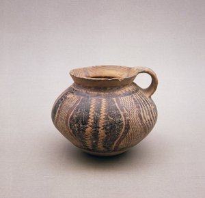 Vaso di terracotta cinese, c.2500 a.C. da Unbekannt Unbekannt