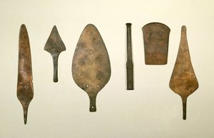 Strumenti in rame, Harappa, 2300-1750 a.C. da Unbekannt Unbekannt
