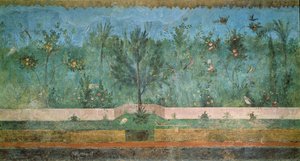 Dipinti di giardini dalla cosiddetta Villa di Livia, Primaporta, Roma, c.20 a.C. da Unbekannt Unbekannt