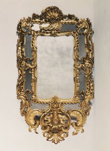 Specchio intagliato e dorato di George II, metà del XVIII secolo da Unbekannt Unbekannt