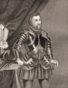 Hernán Cortés de Monroy y Pizarro, da History of The Conquest of Mexico, pubblicato nel 1850