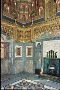 Interno, Castello di Cardiff, Galles, costruito c.1875 da Unbekannt Unbekannt
