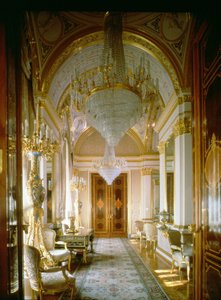 Interno degli Appartamenti Privati del Grande Palazzo del Cremlino da Unbekannt Unbekannt