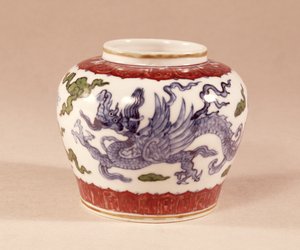 Vaso, fine XV secolo con decorazione tou tsai (colore combattente o contrastante) da Unbekannt Unbekannt