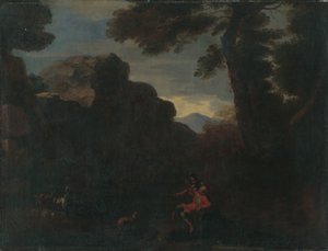 Paesaggio con staffage figurale da Unbekannt Unbekannt