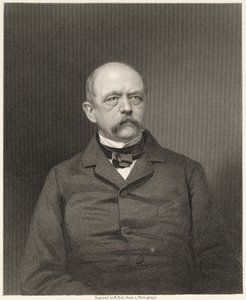 Ritratto di Otto von Bismarck (1815-98) inciso da William Holl (1807-71) da una fotografia, pub. da William Mackenzie da Unbekannt Unbekannt