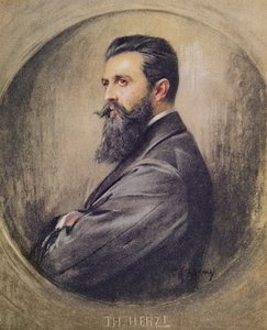 Ritratto di Theodor Hertzl (pastello su carta)