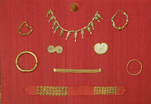 Selezione di gioielli, Harappa, 2300-1750 a.C. da Unbekannt Unbekannt