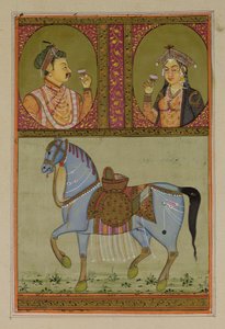 Shah Jahan (1592-1666) e Muntaz Mahal, sua moglie (m.1629), Mughal