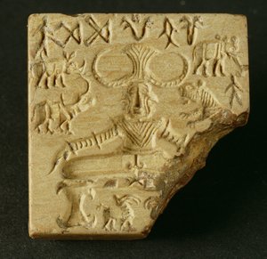 Sigillo Pasupati in steatite, Mohenjodaro, 2300-1750 a.C.