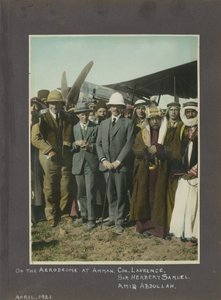 T.E. Lawrence, Sir Herbert Samuel e Amir Abdullah all