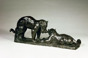 Due giaguari di Rembrandt Bugatti da Unbekannt Unbekannt
