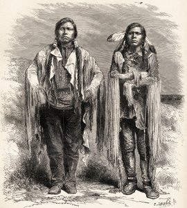 Due indiani Ute, illustrazione da 