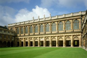 Vista del Grande Cortile della Biblioteca Wren, Trinity College, Cambridge da Unbekannt Unbekannt