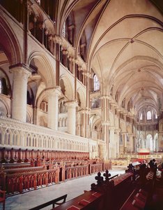 Vista del coro, Cattedrale di Canterbury, costruita 1098-1130 da Unbekannt Unbekannt