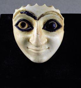 Testa di una figura dal Tempio di Nini-zaza, Mari, 2600 a.C.
