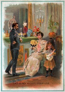 Un salotto borghese. Un salotto della classe media da Unbekannter Künstler