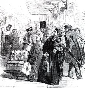 Uno stato caotico della stazione di Birmingham da Unbekannter Künstler