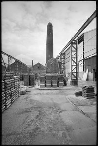 Vista generale della Elswick Shot Tower, demolita 1968-69, c.1955-69